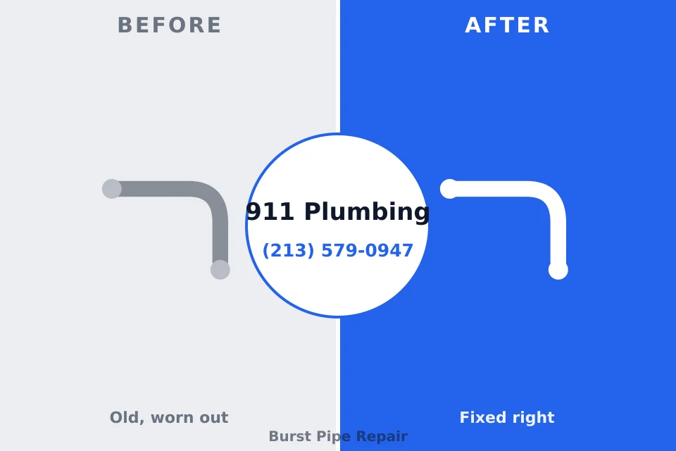 Before and after: plumbing repair South Miami Heights, FL